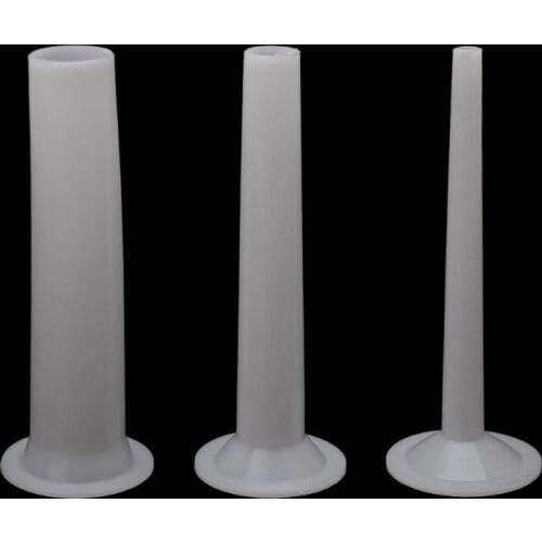 3Pcs/Set Food Grade Sausage Maker Funnel Filler Meat Stuffer Filling Tubes DIY