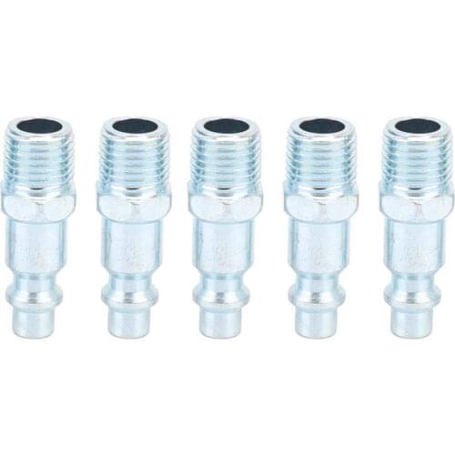 5Pcs Pneumatic Tool Connector American Style Plug Industrial Air Fitting Compressor Accessories Sandblast Gun