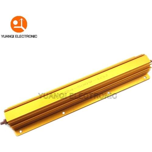 500W Aluminum Power Metal Shell Case Wirewound Resistor 0.1R ~ 500R 0.1 0.5 1 2 4 5 8 10 50 100 500 ohm