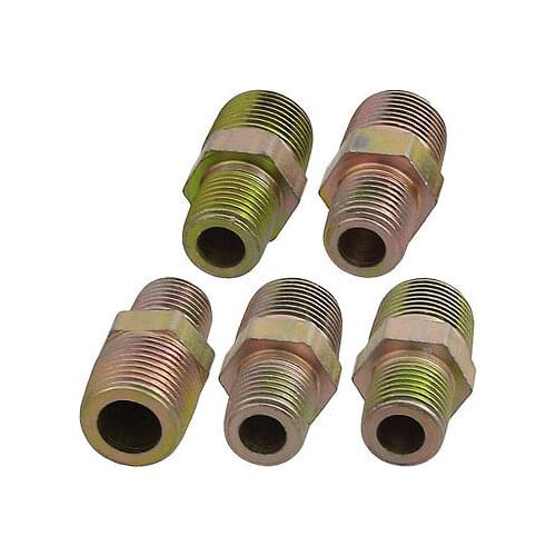 5 x 3/8" x 1/4" PT Male Thread Hex Bushing Air Tube Fittings Connectors