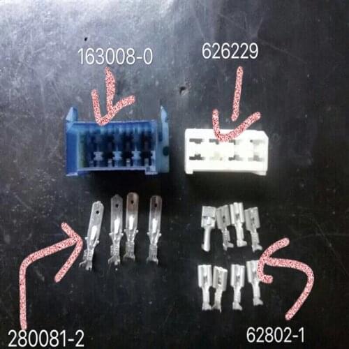 626229 62802-1 163008-0 20280081-2 FASTIN-ON HOUSING REC PA66 NAT AMP TYCO Connector new and original
