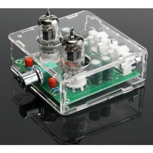 Acrylic Transparent Shell Housing For 6J1 Valve Preamp Tube PreAmplifier Module Case