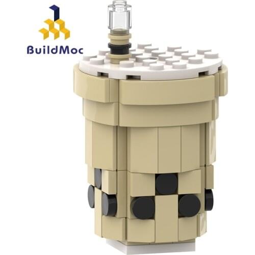 BuildMoc Creative pearl tea Coffee Small Cup Creative Build-on Brick Mug Cups Drinking Water Holder for Building Blocks