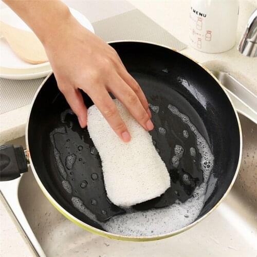 Natural loofah to oily brush bowl brush pot scouring pad cleaning brush kitchen accessories 1pcs