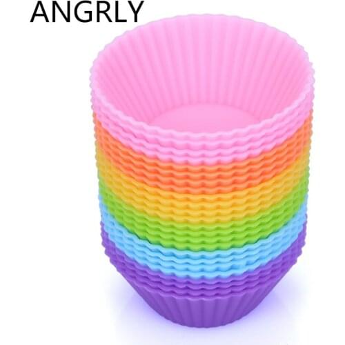 5pcs Mini Silicone Cupcake Pan Mold Muffin Cupcake Form to Bake Kitchen Baking Tools for Cakes Cake Mold