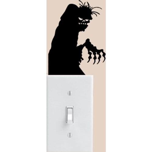 Ghoul Personality Home Decor Vinyl Light Switch Sticker Wall Decal 6SS0301