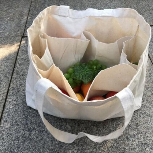 Cotton canvas tote bag supermarket shopping bag storage bag