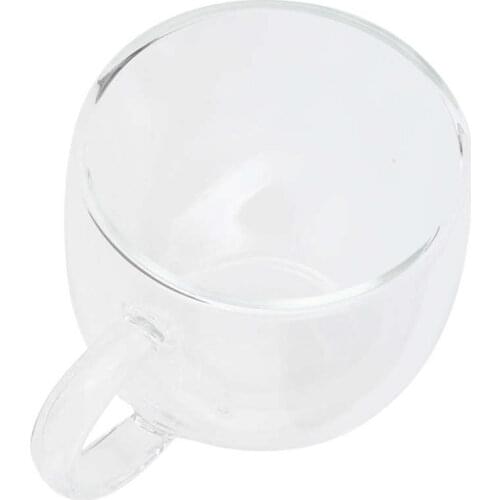 Coffee Mug Tea Cup Cup Drink Cup Transparent with Handle for Hotel for Coffee Shop