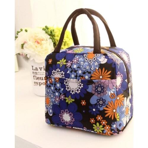 Lunch Box Portable Thick Canvas Lunch Bag Thermal Food Picnic Lunch Bags For Women Kids Cloth Bag Kitchen Tools Cocina