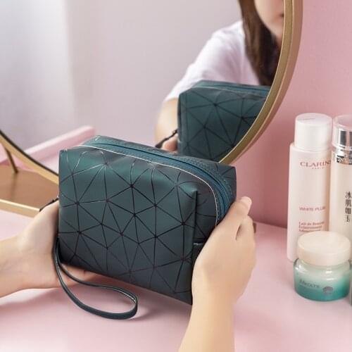 Multifunctional Travel Cosmetic Bag Fashion diamond cosmetic bag cosmetic storage box waterproof female storage cosmetic box