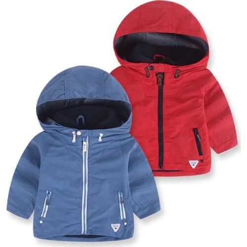 Fashion casual Outwear Childrens Outerwear Coats Spring Autumn Hooded Kids Jackets For Boys