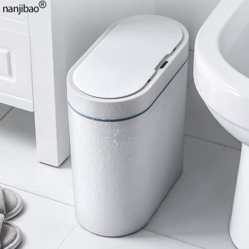 Smart Sensor Trash Can Bathroom Trash Can Storage Box Kitchen Storage Trash Can Household Goods Bathroom Accessories Ornaments