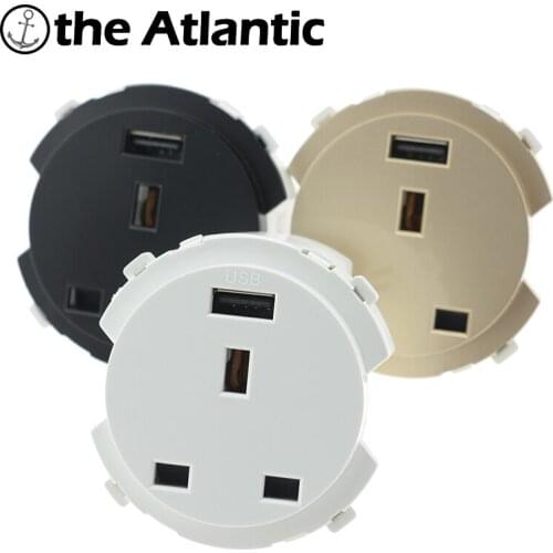 L1 DIY Custom UK Socket Plug USB Adapter Wall Electric Socket USB Power Socket UK Outlet Modular Custom USB Sockets
