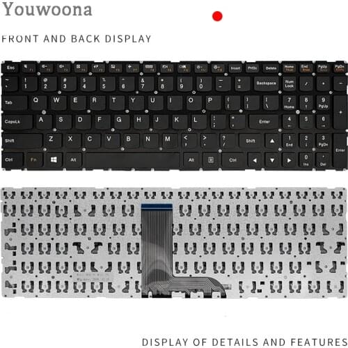 New Laptop Keyboard For Lenovo 500S-15ISK M51-80 flex3-15 700-17ISK 700-15