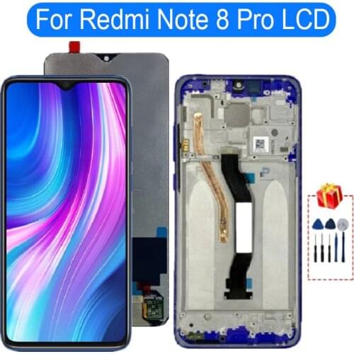Original For Xiaomi Redmi Note 8 Pro LCD Display Touch Screen With Frame For Redmi Note 8 Pro LCD Replacement Parts Assembly