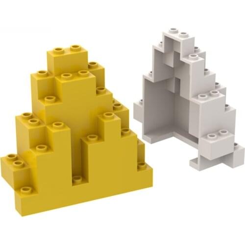 Moc Rock Panel 4x10x6 Rectangular 6082 DIY City Street View Bulk Building Blocks Bricks Compatible with Assembles 6083 23996