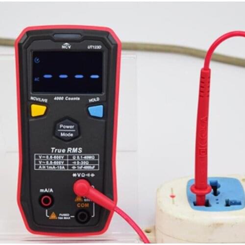 Portable Digital Multimeter Household Pocket Size Multi-Tester AC DC NCV Voltage Resistor Switch Measurement EBTN