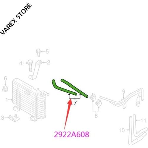 Oil cooler radiator hose for Mitsubishi Outlander 3.0L,2.4L OEM: 2922A608