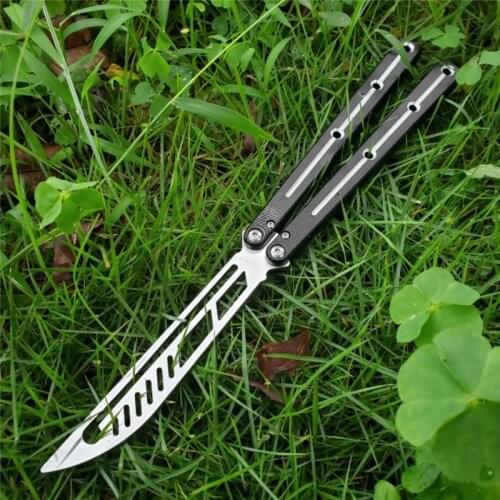 Theone Bushing System Butterfly Kraken Sea Monster Channel Aluminum Handle Hunting Trainer Knife Tactical Hunting Edc Knives