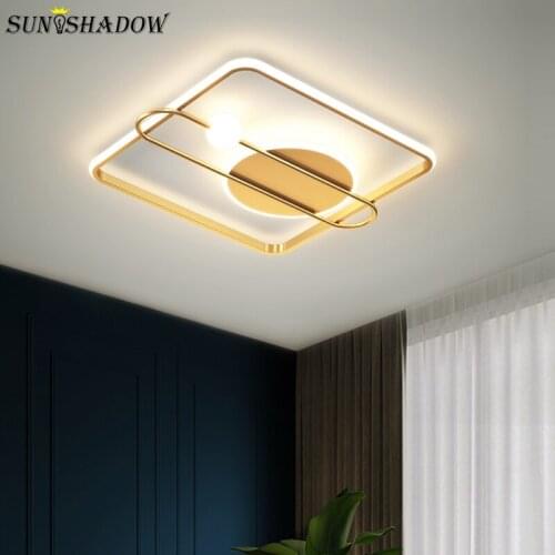 Black&White&Gold Modern Ceiling Lamp Home Led Ceiling Light For Living Room Bedroom Foyer Dining Room Lamp Indoor Led Luminaires