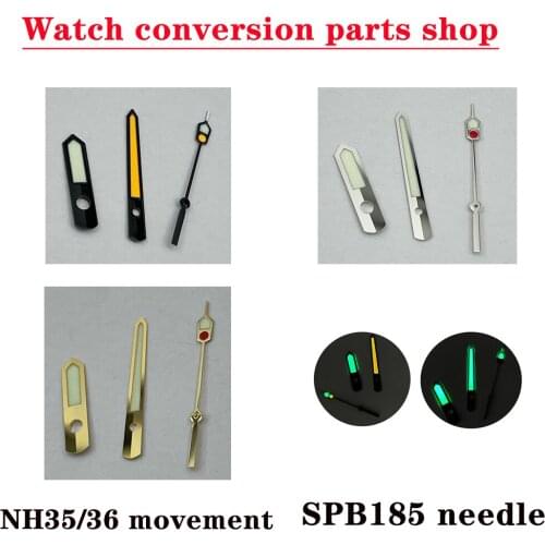 Watch Part Stainless Steel/Golden/Black Luminous Watch Hand Suitable For NH35/36 Automatic Movement