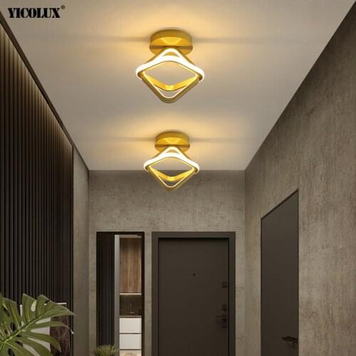 Golden New Modern LED Chandeliers Lights Dimmable Indoor Lighting Living Study Room Bedroom Corridor Aisle Loft Lamps Luminaire
