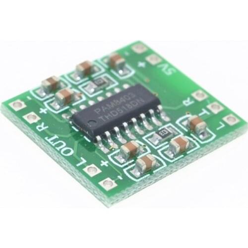 1PCS PAM8403 Super mini digital power amplifier board miniature class D power amplifier board 2 * 3 w high 2.5-5 v USB