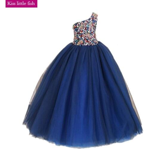 2019 Free shipping High quality custom made Pageant dresses for girls graduation dresses kids girls flower girl dress