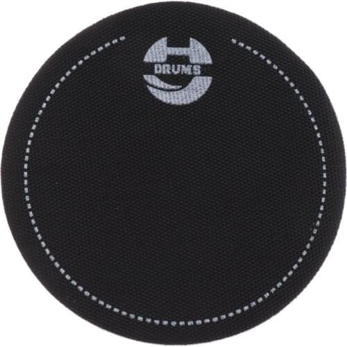 2x Bass Drum Patch Drumhead Protector for Percussion Instrument Parts, Black