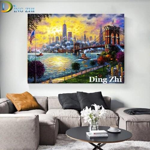 5D Diamond Painting British City Street Scenery DIY Cross Stitch Full Square Round Drill Embroidery Mosaic Modern Art Home Decor