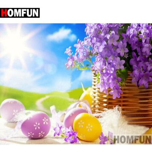HOMFUN Full Square/Round Drill 5D DIY Diamond Painting "Flower sunshine" 3D Diamond Embroidery Cross Stitch Home Decor A18973