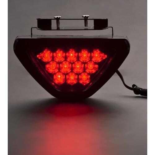 Car Universal F1 Design Style LED Red Lamp Rear Tail Third Brake Stop Safety Flash Bulbs Truck Auto Warning Light Car-Styling