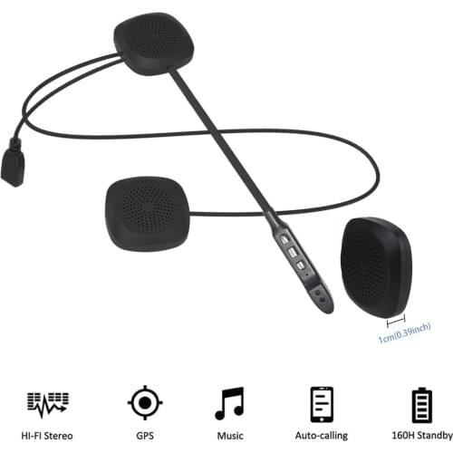 LEEPEE T2 Wireless Bluetooth-compatible 5.0 Headphone Motorcycle Helmet Headset Stereo Speaker Headphone MP3 Speaker Universal