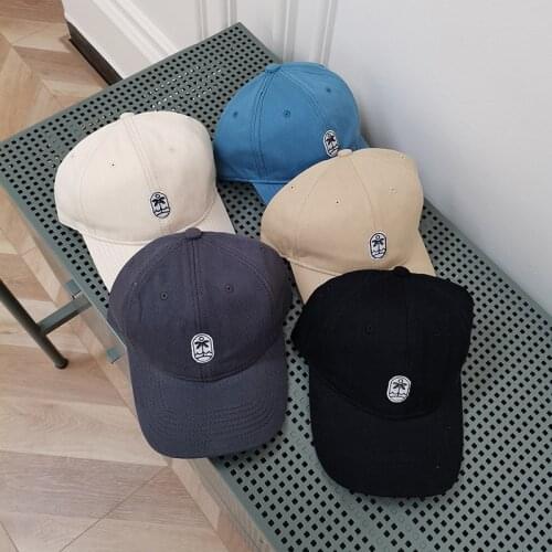 Baseball Cap Coconut Pattern Embroidered Hat Womens Spring/Summer 2021 Sun Visor Cap