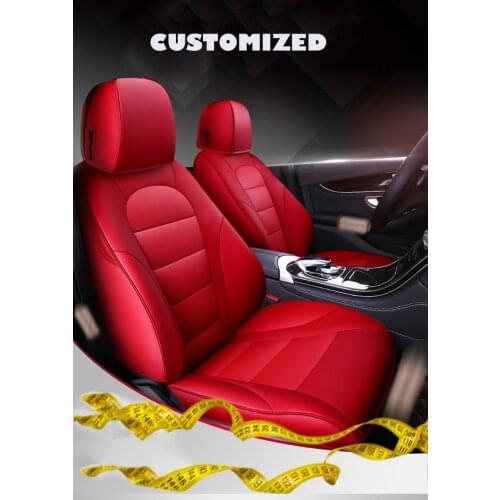 Custom Cowhide Car seat cover For 7 seat Toyota Estima Previa Land Cruiser Prado Fortuner Sienna LE XLE accessories car styling