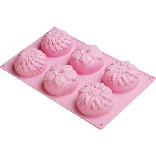 Flowers Silicone Mold Cake Chocolate Mold Wedding Cake Decorating Tools Fondant Sugarcraft Cake Mold Soap Making