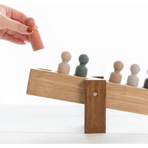 Crafts Room Decoration Table Wooden Blocks Creative Children Boys Girls Building blocks Wooden Peg Dolls Handmade Wood