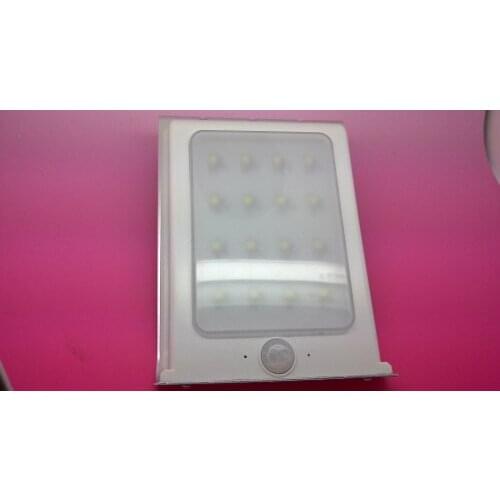 50pcs Solar Powered Lamp Energy saving Outdoor 16 LED Wall Garden Yard Street Ray and Human body activated lightLight