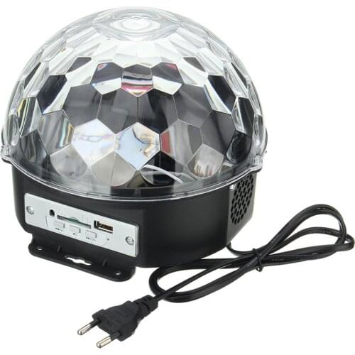 Mini RGB LED Light Crystal Magic Ball Stage Lighting Lamp Party Disco Club DJ Show 100-240V US Plug Bar Lights Dropshipping