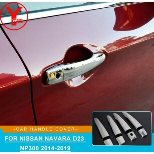 Door Handle Cover Trim Tuning Car Styling For Nissan Navara Frontier D23 Np300 2014 2015 2016 2017 2018 2019 Accessories YCSUNZ