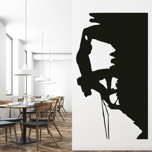 Extreme Sports Wall Decal Rock Climbing Cool Style Vinyl Glass Stickers Teens Bedroom Man Cave Climb Club Interior Decor M896