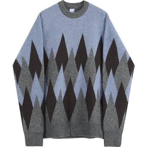 2021 Mens New Japanese Simple Round Neck Wild Mens Round Neck Pullover