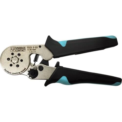 6-6 Tube Terminal Crimping Pliers Crimp Tool Ferrule Crimper Plier for Wire Terminal 0.06~6mm²