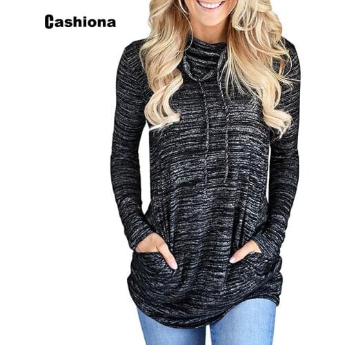 Plus Size 3xl Ladies Elegant Leisure Casual T-shirt Model Pockets Womens Top Hoodies 2020 Spring Autumn shirt Clothing Femme