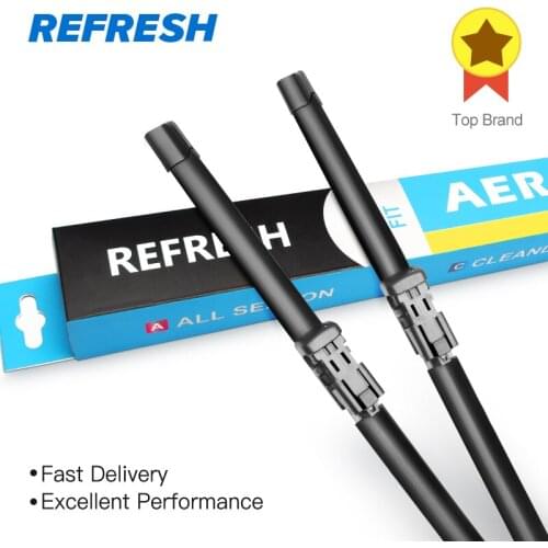 REFRESH Wiper Blades for Maserati Ghibli Fit Push Button Arms 2014 2015 2016 2017