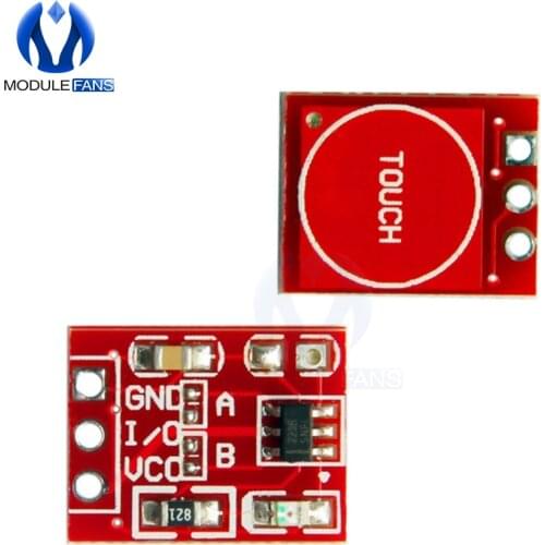 5Pcs TTP223 Touch Key Switch Touching Button Self-Locking No-Locking Capacitive Switches Single Channel Reconstruction Module