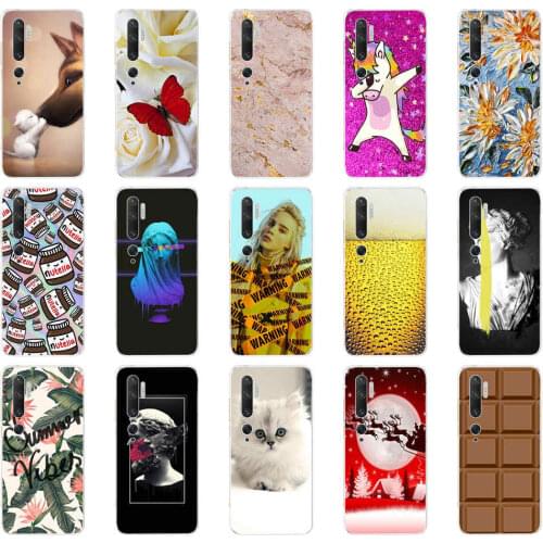 Silicon Case For xiaomi Mi Note 10 Case soft TPU phone Cover For xiaomi Mi Note 10 Pro bumper protection copas cartoon