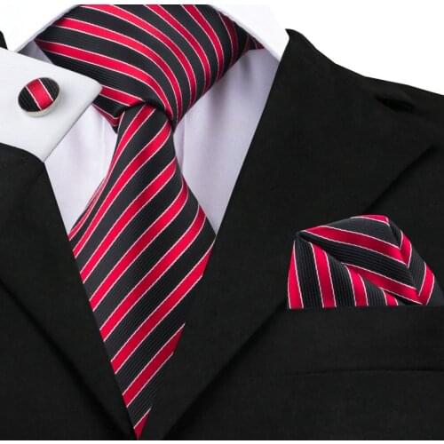 SN-1489 New Arriving Mens Tie 100 Handmade Silk Jacquard Woven Tie Hanky Cufflinks Set for Mens Christmas Wedding Party