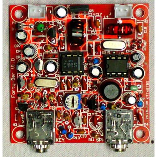 Assembled Forty-9er 3W QRP CW Transceiver Telegraph Shortwave Radio 7.023-7.026MHz HAM HF Radio Amplifier 12V