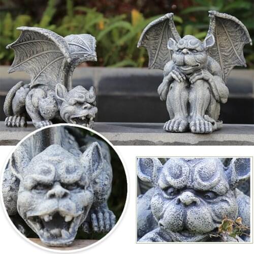 Resin Statue Garden Guardian Sculptures Figurine Medieval Gothic Indoor Outdoor Yard Garden Decor Statue figuras de jardin